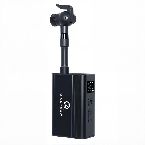 Afbeelding van QIUDANOW elektrische fietspomp 120PSI met digitale meter Snelle inflatie Vooraf ingestelde druk voor Presta/Schrader past op MTB/racefietsen