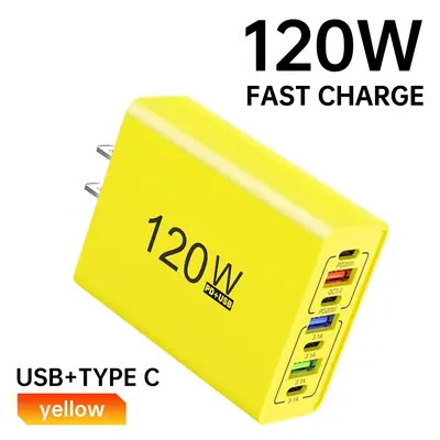 Image de Chargeur USB-C 120W Multi-Ports - Charge Rapide pour iPhone, Samsung, Xiaomi, Huawei
