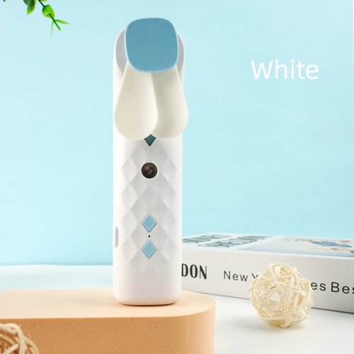 Afbeelding van 2-in-1 Draagbare Ventilator met Luchtbevochtiging: USB Oplaadbare Handheld Koelventilator met Waterspray en Gezichtsstoom voor Comfortabele Verkoeling