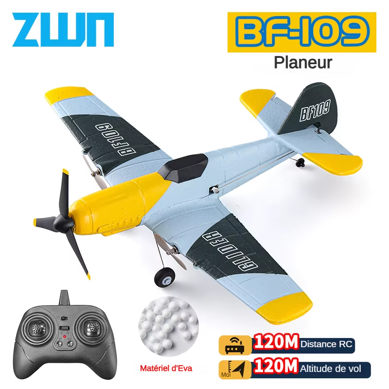 Immagine di RC Plane BF109 Professional 2.4G Radio Remote Control Airplane EPP Foam Aircraft aliante Flying Model Toys For Children Gifts