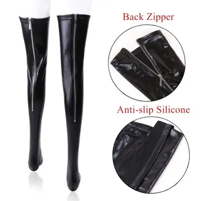 Image de Bas de Danse PVC Haute Taille - Look Séduisant & Élégant