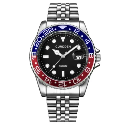 Image de Montre Homme Vintage Acier & Or - Élégance Classique
