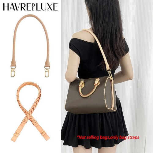 Image of Premium Genuine Vachetta Leather Replacement Shoulder Strap for Louis Vuitton Speedy 20, 25, 30 – Durable and Stylish Bag Accessories