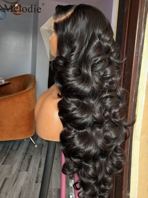 Afbeelding van Lijmloze Braziliaanse Pruik met Body Wave Haar, 13x6 & 13x4 Kant Frontal, Echt Haar in 28, 34 en 40 Inch – Natuurlijke Look voor Elke Gelegenheid