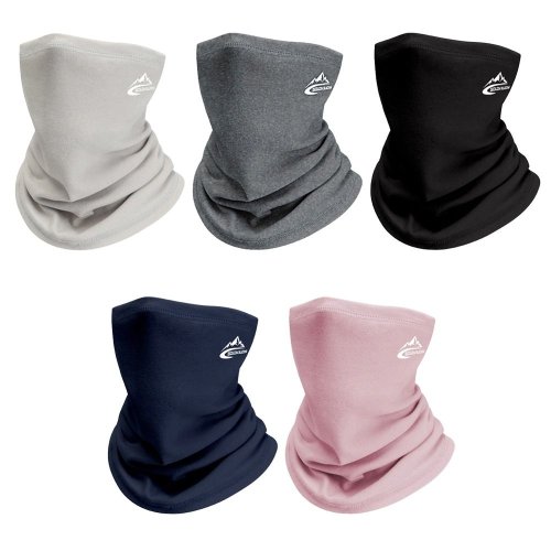 Bild von Thermischer Halswärmer aus Samt – 2er-Pack für Ski, Snowboard, Wandern & Radfahren, Unisex Winter-Schutzbandana für Männer und Frauen