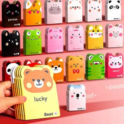 Image de Mini Carnet Dessin Animé Mignon - Idéal pour Enfants