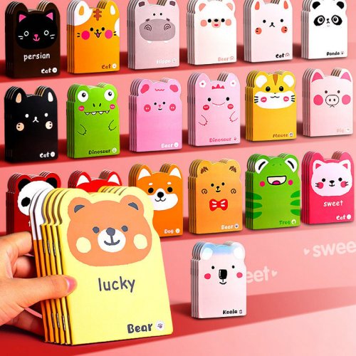 Image of Adorable Mini Cartoon Notebooks – Portable Pocket-Sized Journals for Kids, Students & Creative Minds