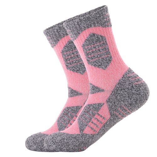 Imagen de Calcetines Deportivos de Algodón Cálidos y Transpirables para Mujer, Ideales para Senderismo, Escalada, Esquí y Actividades Invernales