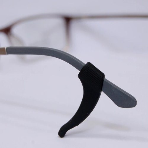 Imagen de Agarres de Oreja de Silicona Antideslizantes para Gafas – Soportes de Patilla con Gancho para Mejor Sujección y Comodidad