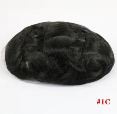 Image de Toupet Homme Cheveux Humains Naturel - Prothèse Capillaire Douce