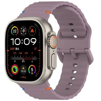 Image de Bracelet Silicone pour Apple Watch 40mm-49mm - Élégant & Confortable