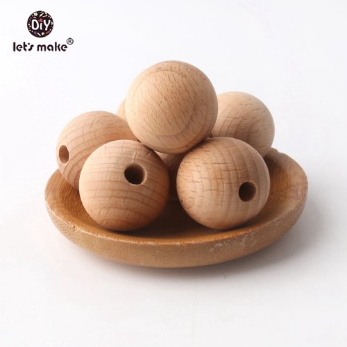 Immagine di Perline in Legno per Massaggiagengive - Naturale e Sicuro per Bambini