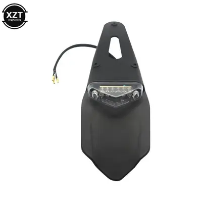 Image de Feu Arrière LED Universel pour Moto - Stop & Plaque