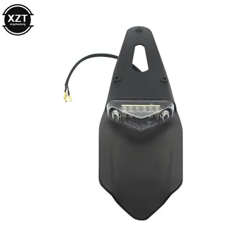 Image de Feu Arrière LED Universel pour Moto - Stop & Plaque