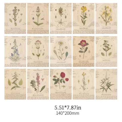 Image de Papier Décoratif Vintage - Lot de 30 Feuilles pour Scrapbooking