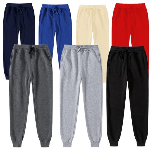 Imagen de Pantalones de Chándal de Lana para Mujer, Pantalones Cálidos de Invierno, Largos y Informales para Correr, Uso Diario, Multicolor y de Color Sólido para Otoño