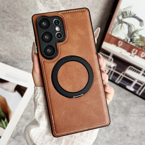 Custodia in Pelle Premium con Supporto Magnetico per Samsung Galaxy S25 Ultra, S24, S23, S22 Plus, S21 FE, A56, A55, A54, A36, A35 – Design Elegante e Protezione Completa