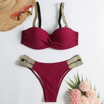 Image de Bikini Push-Up Sexy Été - Maillot de Bain Brésilien pour Femme