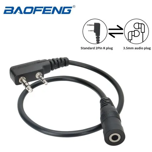 Image de Adaptateur casque 3.5mm pour Baofeng UV-5R et BF-888S