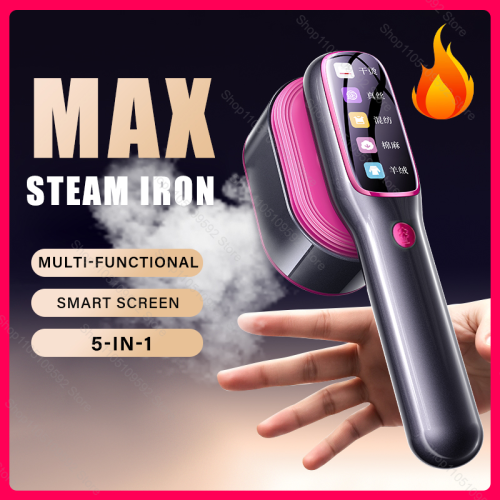 Image of Portable Handheld Steam Iron – Fast Heating Mini Garment Steamer for Travel & Home Use
