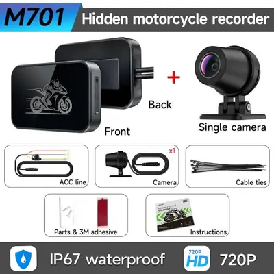 Image de Caméra Moto Double DVR WiFi Étanche