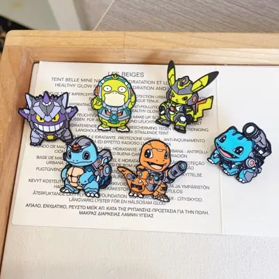 Collection de 6 Épingles Pokémon Pikachu, Gengar & Plus