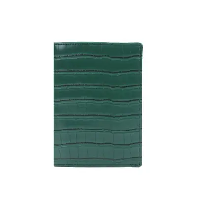 Image de Porte-Passeport Cuir Crocodile Personnalisé