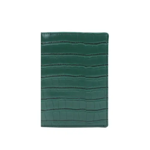 Image de Porte-Passeport Cuir Crocodile Personnalisé