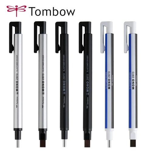 Imagen de Borrador Tombow Mono Zero con Punta de Precisión, Estilo Bolígrafo Mecánico Recargable para Bocetos, Dibujo y Corrección - Suministros de Arte de Alta Calidad