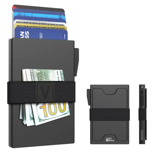 Image de Portefeuille Minimaux en Aluminium RFID Bloquant