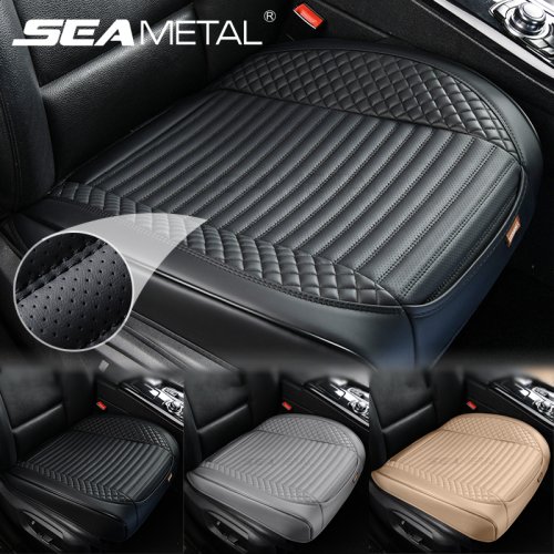 Image of Breathable PU Full Wrap Car Seat Cover with Anti-Slip Design – Universal Front Seat Cushion Protector for All Vehicles