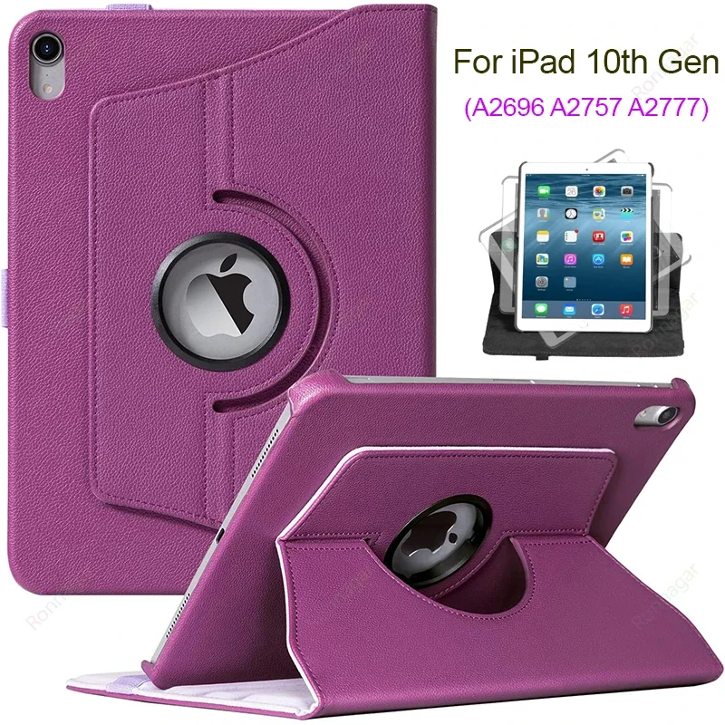 Afbeelding van 360-Gradens draaibare hoes voor iPad 10e generatie, iPad Air 5/4/3, iPad Pro 11 inch M4, iPad mini 7/6/5/4, iPad 9e/8e/7e/10e generatie – beschermende standcase met magnetische sluiting