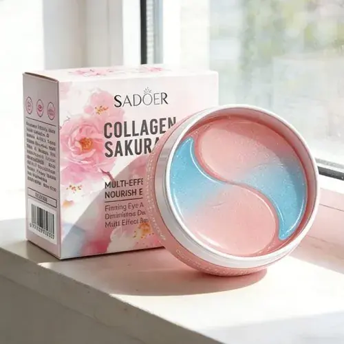 Image de Masques Yeux Collagène Sakura Anti-Cernes - 60 Pcs