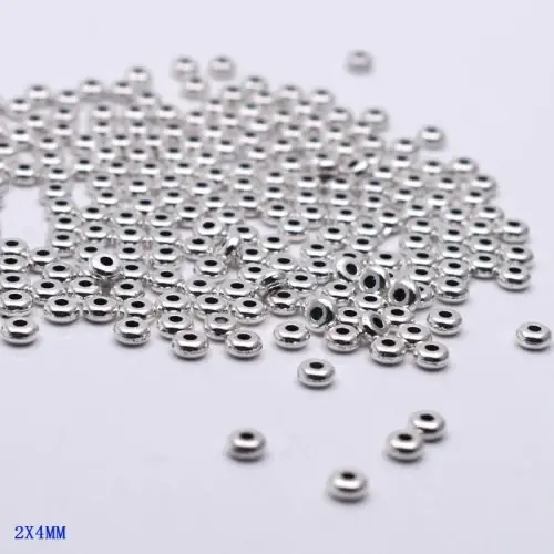 Image de Perles Espacement Argent Antique - Lot de 20 à 50 Pièces