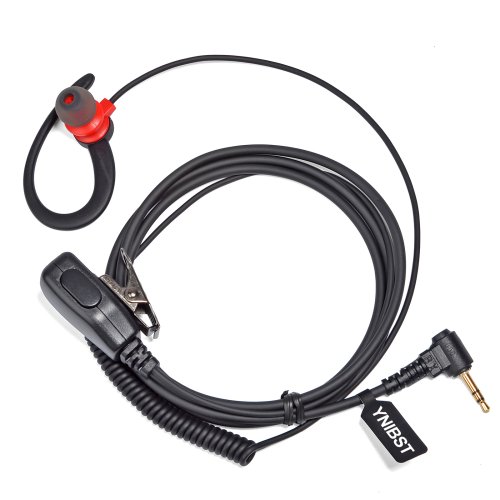 Bild von 1-poliger 2,5-mm-Ohrhörer, Sicherheits-Headset mit Mikrofon Ptt, kompatibel mit Motorola TLKR-T60 T61 T62 T80 T81 T82 T-92 H2O T80