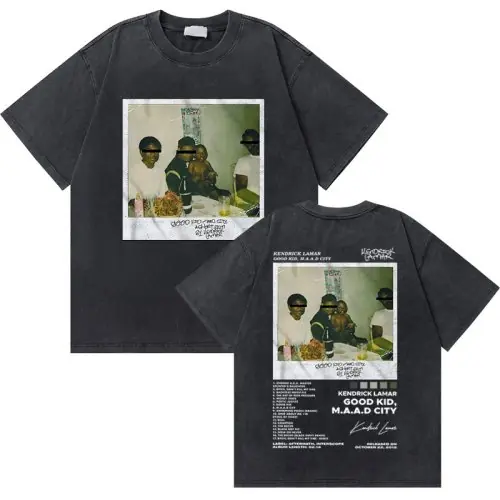 Image de T-Shirt Rap Kendrick Lamar Vintage Homme