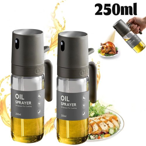 Afbeelding van Natuurlijke 250 ml Olie Spuit van Hoogwaardig Borosilicaatglas – BPA-Vrij en Veilig voor Koken, Frituren, Salades en Barbecue