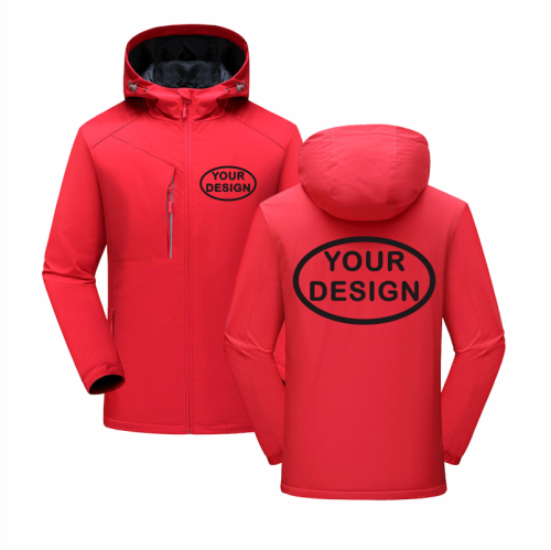 Immagine di Giacca Invernale Uomo con Logo Personalizzato, Impermeabile e Antivento, Cappotto Spesso e Caldo con Ricamo Stampato per Uso Esterno