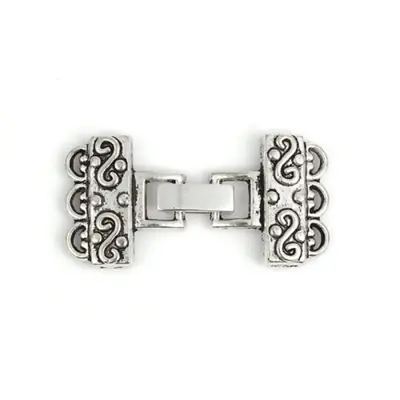 Image de 5 Ensembles d'Embouts pour Bracelets et Colliers - Bronze, Argent & Antique