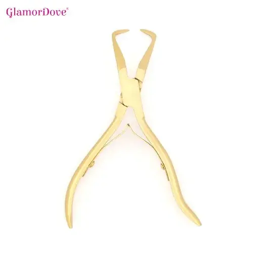 Image de Pince Micro Perles Argent pour Extensions de Cheveux