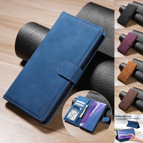 Afbeelding van Echte Lederen Magnetische Flip Hoes met Kaartsleuven voor Samsung Galaxy S25 Edge, S25 Ultra, S24 FE, Note 20, 10 Lite, 10 Plus, 9, A36 en A56
