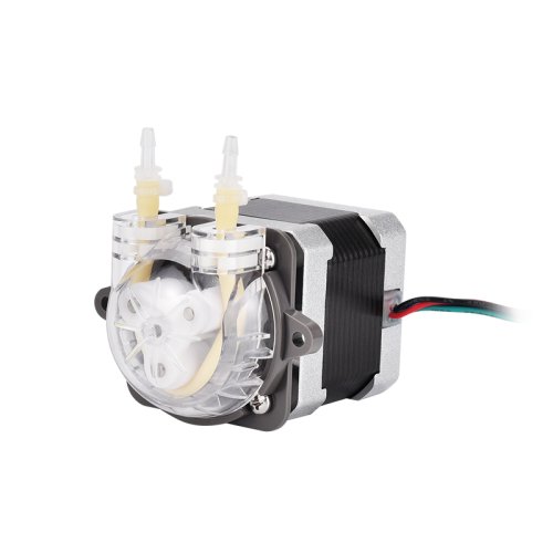 Image of Natural Mini Peristaltic Pump with 24V Stepper Motor for Precise Liquid Dosage – Ideal for Pharmaceutical and Home Use with BPT Tubing