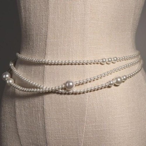 Image de Chaîne de Taille Perles Imitation - Style Élégant pour Femmes