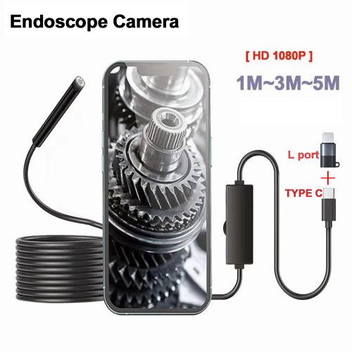 Image de Caméra Endoscopique 1080P - Inspection Sans Fil pour Voiture & Canalisation