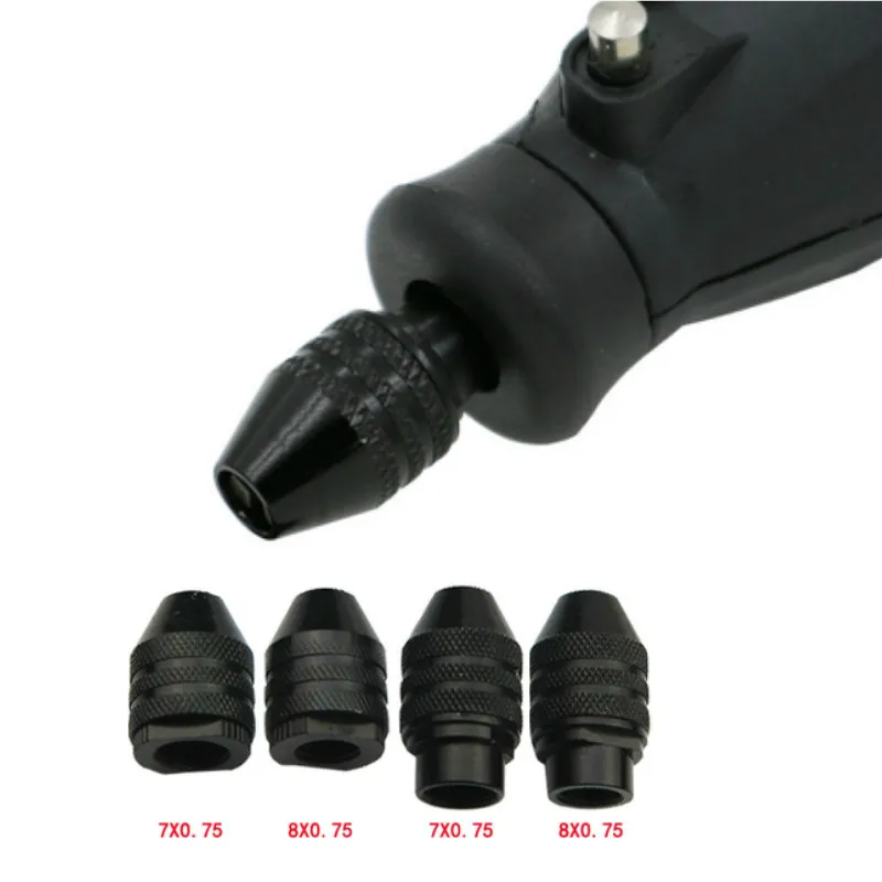 Afbeelding van Universele Snelspanboorhouder Adapter voor Dremel Rotary Tools – Mini Chuck 0.3-3.2 mm met Keyless Multi Boorkop