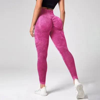 Image de Leggings Yoga Femme Taille Haute - Séchage Rapide & Levage Fesses