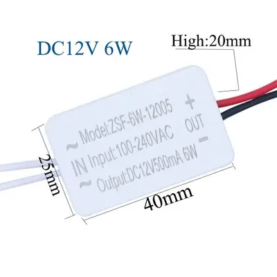 Image de Alimentation LED 12V - Transformateur 6W à 60W