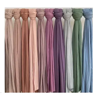 Image de Hijab Élastique en Coton Doux - 170x60 cm