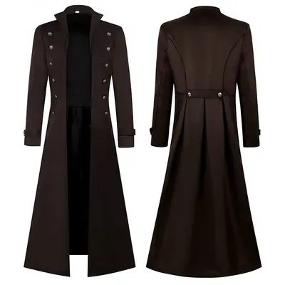 Image de Manteau Trench Gothique Steampunk Homme
