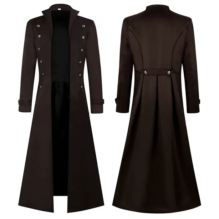 Image de Manteau Trench Gothique Steampunk Homme